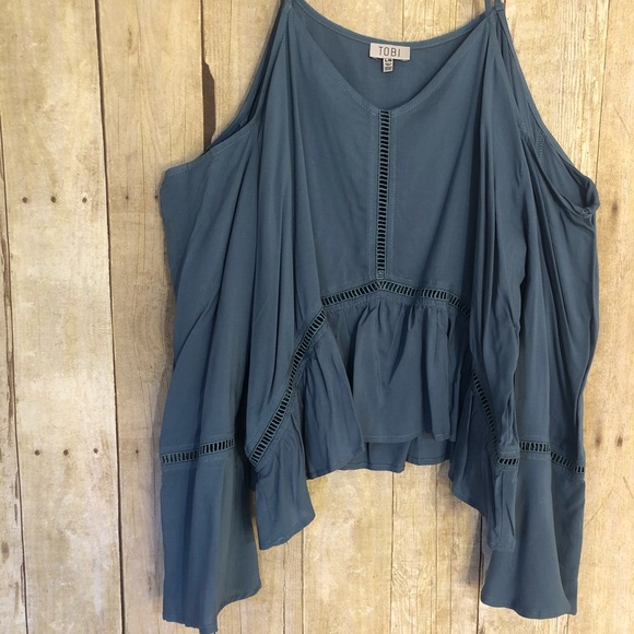 NWT Blue Ladder Trim Top - Picture 6 of 6